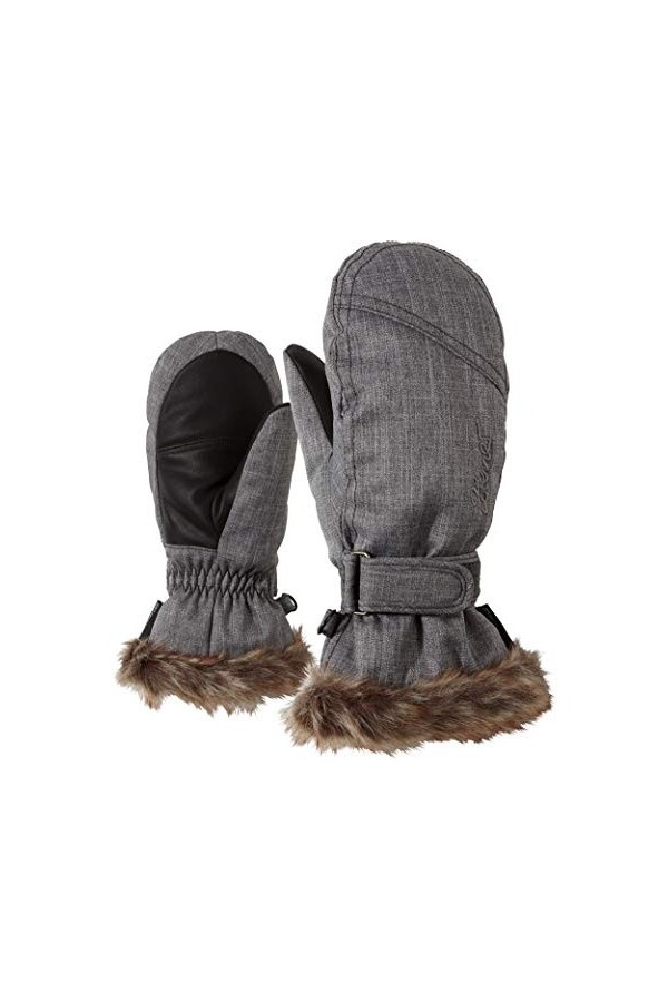 Ziener Gants de Ski de LED Moufles pour Fille Taille 4 Black-Stru