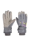 Gants Ski Garçon Fille Moufles de Ski Neige Gants Hiver Chaude Femme Enfant Homme Plein Air Sport Snowboard Imperméables Exte