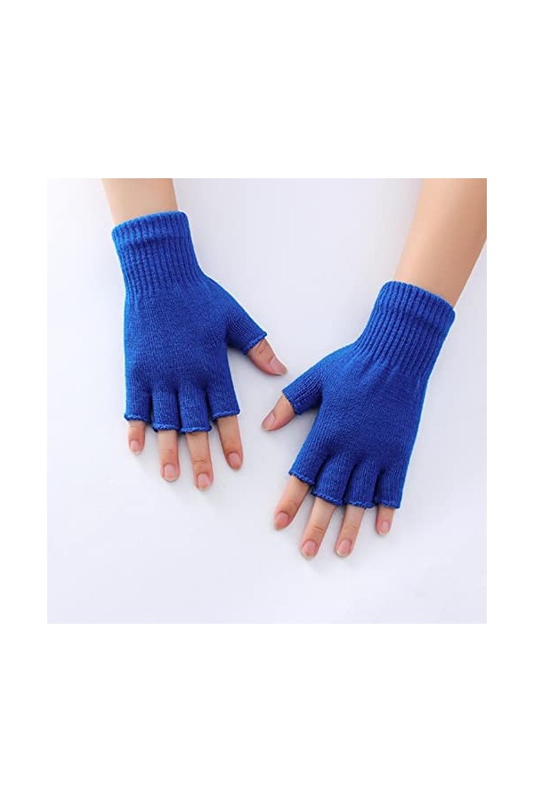Focisa Gants Gloves Moufles Hiver Homme Femme Gants Tricotés pour Hommes Écran Tactile Gants De Couleur Unie De Haute Qualité