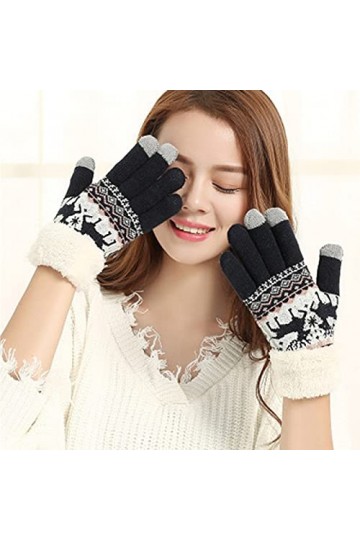 Gants dhiver souples pour femme - Moufles dhiver - Pour femme