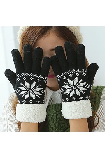 Gants dhiver souples pour femme - Moufles dhiver - Pour femme