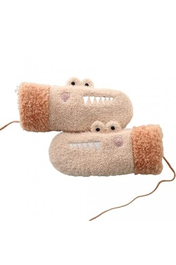 Garder au chaud Gants à mitaines avec doublure en peluche - Gants dhiver mignons for femmes - Gants épaissis confortables do