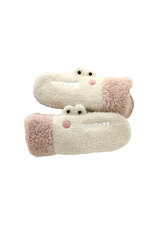 Garder au chaud Gants à mitaines avec doublure en peluche - Gants dhiver mignons for femmes - Gants épaissis confortables do