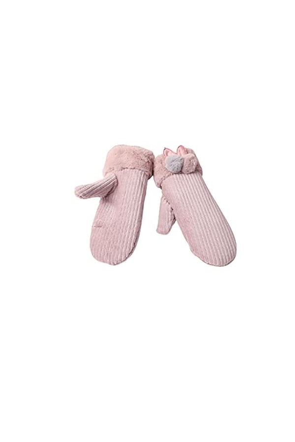 ZAJ Garder au Chaud Gants Thermiques for Femmes - Gants Doux dhiver - Gants Mittens Mittens - Gants par Temps Froid avec Dou