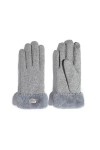 Gants dhiver chauds pour écran tactile coupe-vent en daim doux avec doublure en polaire pour femme gants dhiver pour femme