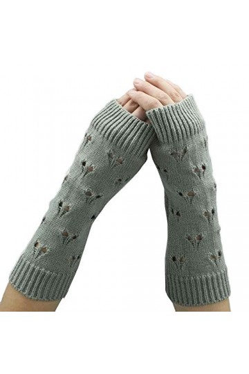 WAAZI Tricoté Hiver Bras Doux Gants Manches Chaud Mode mitaine Femmes Mitaines Gants Femmes Gants Color : Pink, Size : Einhe