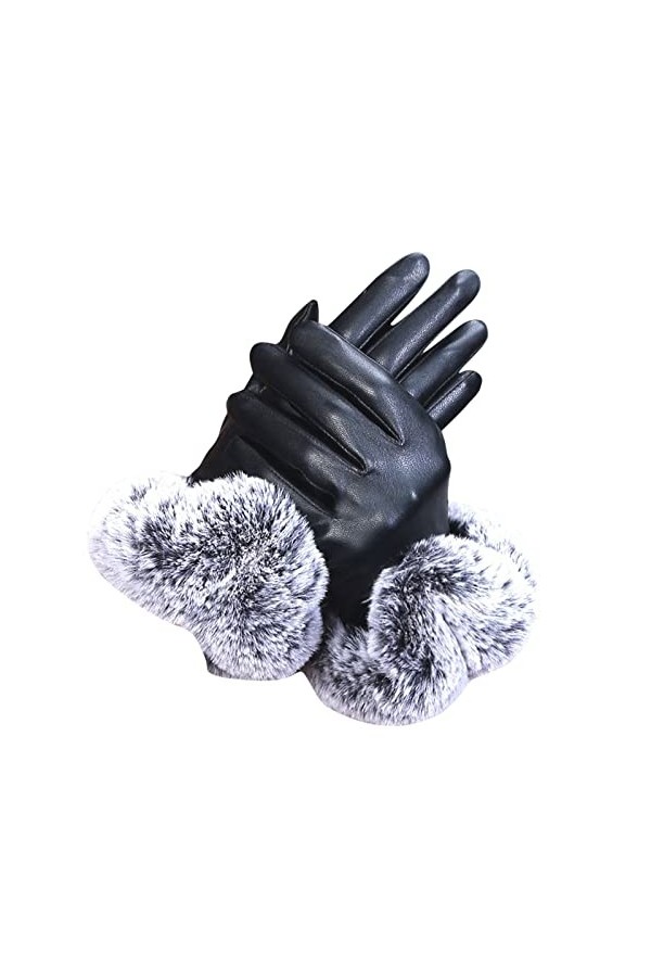 PAREKS Gants chauds velours cuir automne opérer écran gants femmes hiver gants mitaines femmes temps froid
