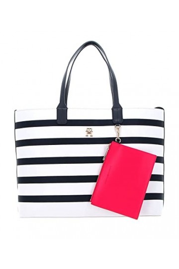 Tommy Hilfiger Iconic Tommy Tote Stripes Breton Stripes Mix