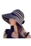 FEOYA Casquette Solaire Fille en Coton Protégé en Plein Air Anti-UV Coupe-Vent Noeud Papillon Respirant Pliable Doux Confort 