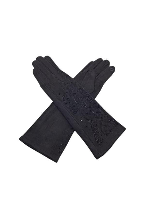 Gants dhiver tendance pour femme 35 cm en daim super doux