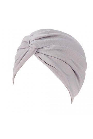 IMJONO Chapeau de Chimiothérapie Femme, Mode Couleur Unie Bonnet Chimio Turban Musulmanes Coton Wrap Hijab Cap Bonnet de Nuit