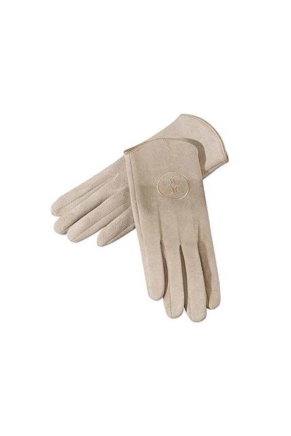 Lebooa Gants Chauds hivernaux, Gants décran tactiles Ouvertes, Gants épais à Coupe-Vent pour Femmes, Cadeau danniversaire D