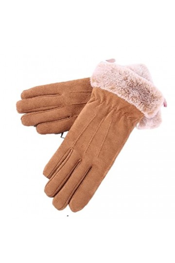 Gants dhiver plus en velours, gants chauds pour femme, automne et hiver, double couche en velours pour écran tactile, gants 
