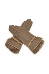 Reocahoo Gants Mariée Gants Doux dhiver pour Femme Gants Chauds et Gants en Velours avec nœud Convient pour Le Cyclisme Exte
