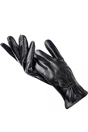 Gants Conduire Des Gants En Cuir Souples Pour Hommes, Des Gants DHiver Chauds, Des Gants Noirs Pour Hommes En Cuir, Des Homm