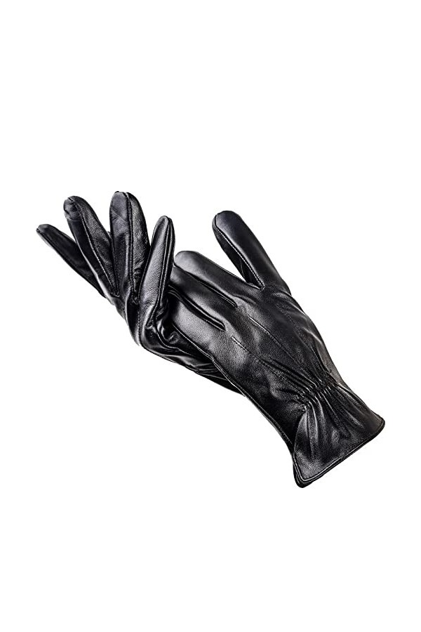 Gants Conduire Des Gants En Cuir Souples Pour Hommes, Des Gants DHiver Chauds, Des Gants Noirs Pour Hommes En Cuir, Des Homm