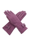 Gants de printemps pour femme - 27 cm - Pour lautomne et lhiver - Violet - Taille unique