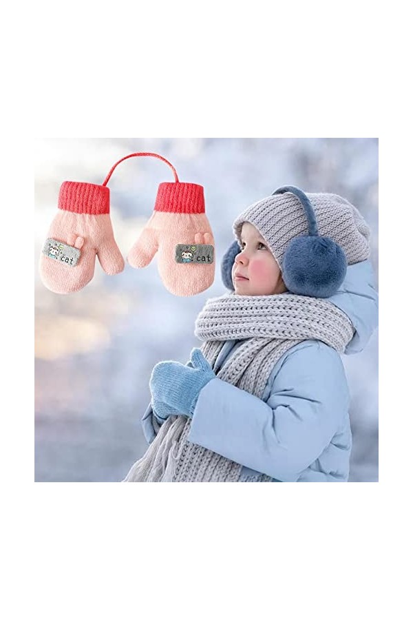 Générique Gants Chauffe-Mains pour bébé, Mitaines, Gants pour Enfants, Gants de Ski, garçons, Gants de Neige Chauds pour bébé