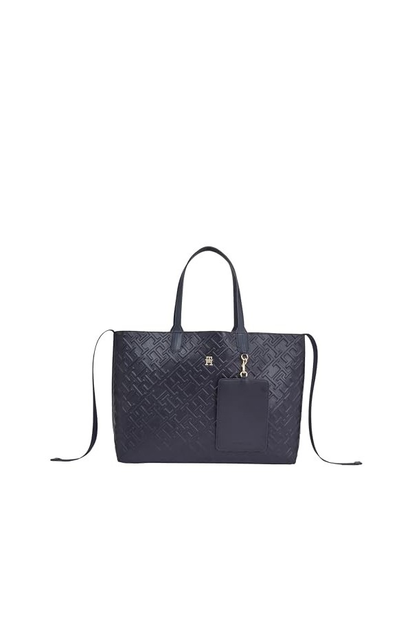 Tommy Hilfiger Femmes Mono Iconique Fourre-Tout, Bleu Spatial, Taille Unique