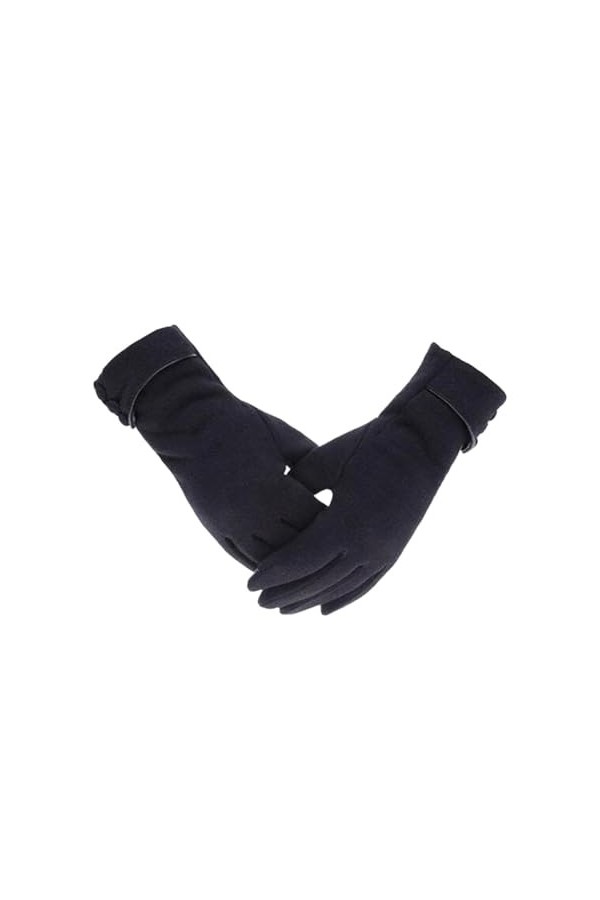 ERICAT Gants dhiver Automne Gants Chauds Mitaines de Poignet Conduite Ski Gant Coupe-Vent Color : Black, Size : 1 Size 