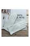 Gants dhiver Gants de chèvre de chèvre for Femmes Couleur Treillis Creux Silky Silky Section Drive Spring et Automne Gants r