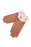Gants dhiver en daim pour femme - Automne et hiver - En velours épais et fin - Chaud - Pour étudiant - Mignons - Pour la con