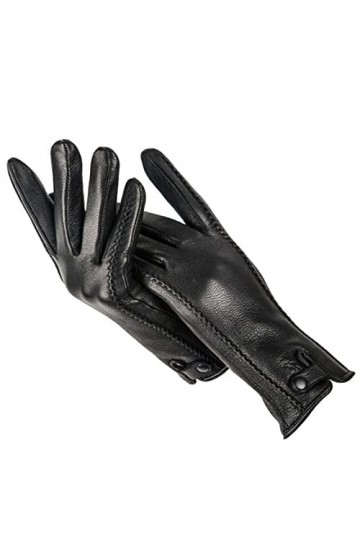 Gants tendance en cuir véritable pour femmes, gants dhiver confortables et chauds pour femmes, gants de protection contre le
