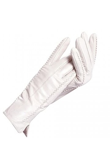 Gants dhiver en cuir de haute qualité pour femme, légers et chauds, gants simples en peau de mouton