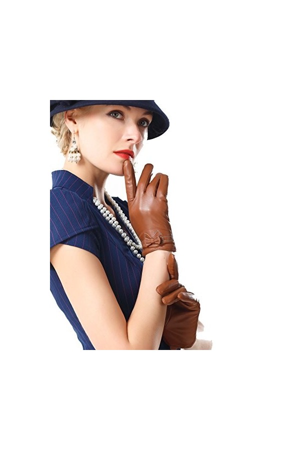 NappaNovum - Gant - Femme - marron - Small