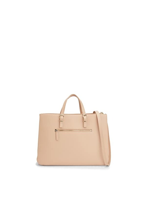 Tommy Hilfiger Sac à Main Femme TH Timeless Work Bag en Similicuir, Sandrift, Onesize