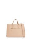 Tommy Hilfiger Sac à Main Femme TH Timeless Work Bag en Similicuir, Sandrift, Onesize