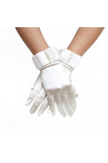WAAZI Mitaines for Femmes par Temps Froid chauffé Hiver Gants de mariée avec de Belles Perles Gants Mitaines Hommes Hiver Cha