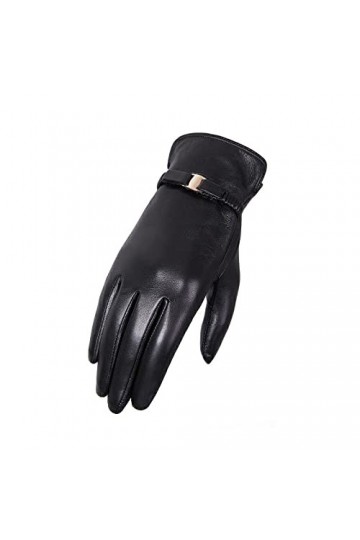Gants Chauds Pour Femme Gants Pour Écran Tactile Gants En Cuir Pour Femmes Gants En Cuir DÉquitation Chauds Et Fins DHiver 