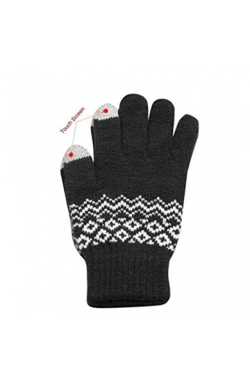 wrtgerht Gants Mitaines Tout-Petits Hommes Polaire Chaud clic Gants Mitaines for Femmes Temps Froid chauffé Hiver Gants Colo