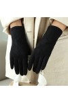 Winte Gants en laine tricotée imitation cachemire pour femme