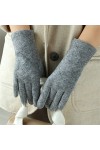 Winte Gants en laine tricotée imitation cachemire pour femme