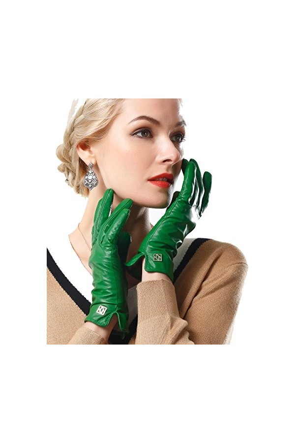 NappaNovum - Gant - Femme - Vert - Large