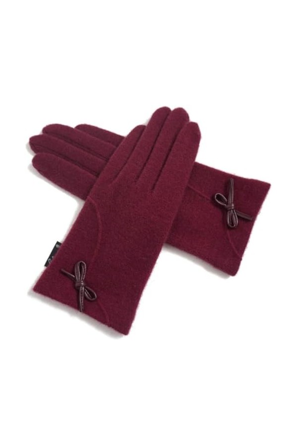 FLYIFE Unisexe Adulte Moufles Femmes Gants Arc Et Simple Chaud Bow Hiver Chaud Glamorous Mode Uni Couleur Extérieure Mitts/Vi