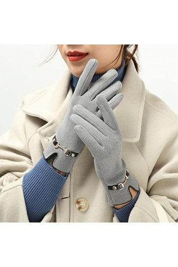 Gants Gloves Moufles Hiver Homme Femme Nouveaux Gants De Mode pour Femmes Mitaines pour Femmes À Écran Tactile Rétro Conduisa