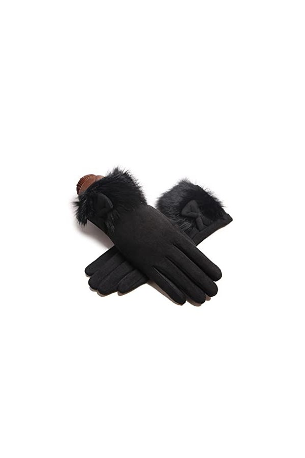 JSJJEDC Gants dhiver en Daim Femmes en Daim Femme Peluche de Peluche de Peluche for Femmes Couleur : 5, Gloves Size : One S