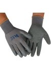 FUFU Moufles 12 Paires dhommes Et De Femmes Gants De Travail De Sécurité, Gants De Protection, Gants en Caoutchouc Épais, Du