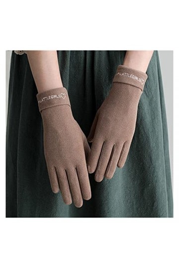 JSJJEDC Sports de Plein air for Femmes Équitation Épaissie Gants de Conduite à écran Tactile Chaud Couleur : 7, Gloves Size 