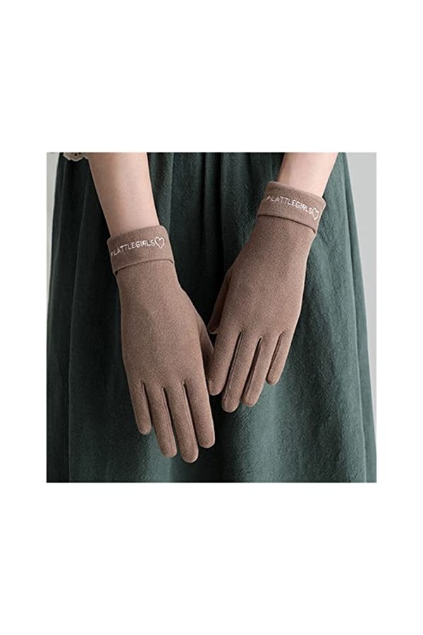 JSJJEDC Sports de Plein air for Femmes Équitation Épaissie Gants de Conduite à écran Tactile Chaud Couleur : 7, Gloves Size 