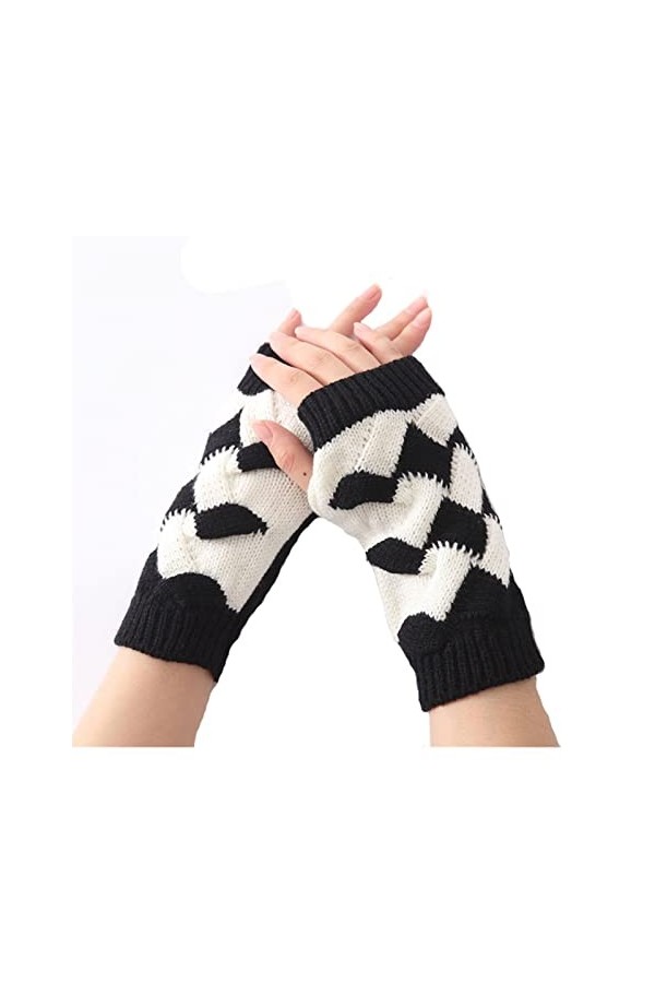 JSJJEDC Gants en Laine Chaude en Laine torsadée for Femmes Couleur : 2, Gloves Size : One Size 