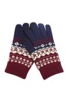 wrtgerht Gants Mitaines Combo avec Poche avec Gants Écran et Mitaines Impression for Femme Temps Froid Chauffé Gants Color :