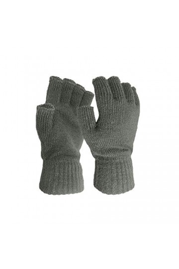Kedelack Gants tricotés Chauds et Demi-Doigts for Femmes, Gants Solides dhiver for Femmes, Mitaines for Femmes Couleur : Gr