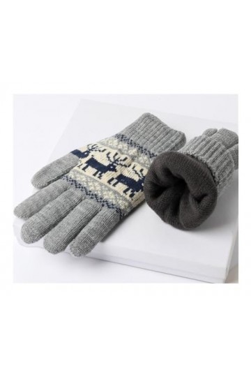BLAIS Gants dhiver tendance pour homme, gants en laine de coton pour femme, gants dhiver en peluche pour écran tactile, a, 