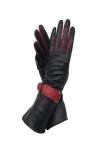 Gants dhiver Gants dhiver à la Mode en Cuir mi-Longues Color : Black, Gloves Size : 8 