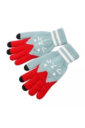 wrtgerht Gants Mitaines Combo avec Poche Gant dextérieur for Adulte Femme Plus Velours épaississement Mignon Gants Mitaines 