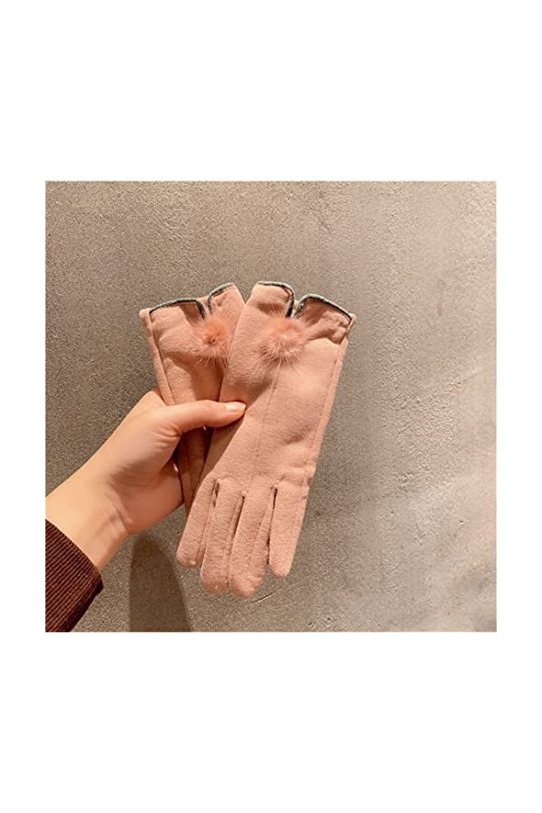 Villi Gants dhiver épais en cachemire pour femme